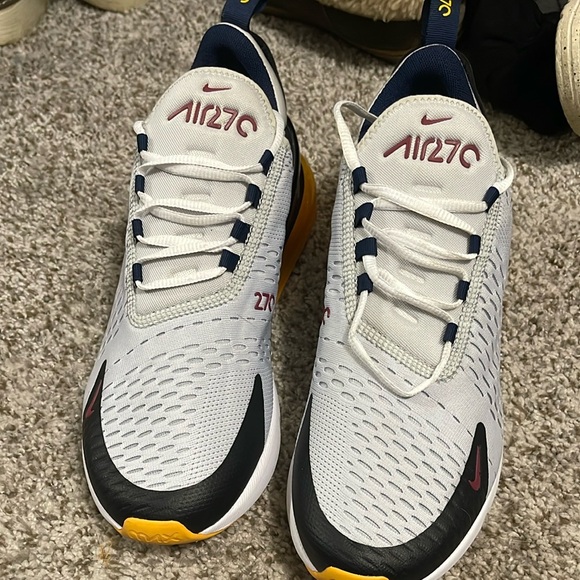 Nike Air Max 270 Pure Platinum Oracle Aqua US 9.5 - Picture 2 of 5